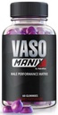 VasoManix Gummies, Vaso Manix Classic Male Supplement, All Natural Formula for Men, Premium Gummy to Support Performance, Confidence and Global Health, Official Reviews (60 Gummies)
