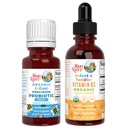 MaryRuth Organics Infant Precision Probiotics Colic &amp; Vitamin D3 Drops TEN USDA Proyecto de etiqueta orgánica y limpia Verified®  sometida Vitaminas para el soporte inmunitario &amp; Wellness general ← Vegan, Non-GMO, Gluten Free