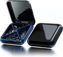 Caja pequeña de pill Caja de agua resistente al agua Funda de píldoras diarias portátiles para el propósito 4 Compartimientos Pocket Compact Medicine Organizer for Vitamin,Fish Oils,Supplements,Medication