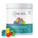 One Sol Pre-Workout for Women, Enhanced Pump & Focus, No Jitters Or Crash, Natural Ingredients, 100% Vegan, Gluten Free &amp; (Gummy Bear)