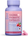 UniVitaSion Vaginal Probiotics for Women pH Balance, Lactobacillus Prebiotic Complex, Cranberry Extract, D-Mannose for Protect Vaginal Health Flora, Vaginal Odor Control - 30 Billion CFU, 60 cápsulas