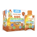 Cubrir tres suplementos para niños suplemento cerebral Smoothie, Omega 3 niños líquidos DHA aceite de pescado, enfoque infantil y atención, apoyo emocional, 20 bolsas, paquete 1