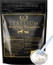 Manejo de azúcar en sangre para perros diabéticos y gatos- Fórmula de polvo formulado -Apoyos " Regula niveles saludables de azúcar en sangre- Suplementos Sensibilidad de la insulina " Glucose- Made in the USA -200g