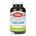 Carlson - Calcio Chewable de niño, 250 mg, Altamente Absorbable, Bono " Apoyo a los dientes, Bienestar óptimo, Sabor de vainilla natural, 120 Tablets