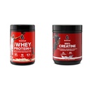 6 estrellas Whey Protein Plus &amp; Creatine Monohydrate Powder Bundle ¦ Vanilla Whey Protein Isolate 1.8 lbs < Unflavored Creatine 60 Servings