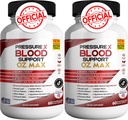 Presión X Soporte de sangre OZ Max Suplemento de soporte de sangre - Presión avanzada de FórmulaX Suplemento de soporte avanzado, Presión X Revisiones de fuerza máxima (2 Pack - 120 cápsulas)