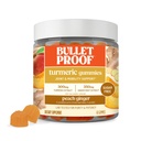 Bulletproof Sugar-Free Peach Ginger Turmeric Gummies, 60 Conde, Keto Suplemento para la respuesta conjunta e inflamación, nuevo y mejorado sabor y texure, embalaje mayo Vary
