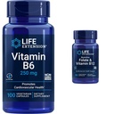 Extensión de vida Vitamina B6 250 mg, 100 cápsulas vegetarianas " Vitamina B12, cápsulas vegetarianas, blancas, 90 contadas