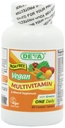 DEVA Vegan Iron-Free Multivitamin &amp; Mineral Suplemento, Green Food Blend, Spirulina, Clorella, Ashwagandha, Broccoli, 90 Coated Tablets