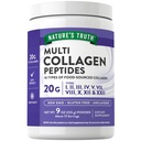 La verdad de la naturaleza Multi Collagen Peptide Powder TENIDO 9 oz TENIDO Tipo I, II, III, V, X TENIDO ANTERIOR Desarrollado ANTE No GMO &amp; Gluten Suplemento Libre
