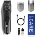Trimmer de barba ajustable SUPRENT para hombres, Trimmer de barba eléctrica inalámbrico con sello de precisión, USB recargable 19 Ajustes de longitud Mustache Trimmer for Mens Gifts (Black)