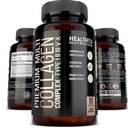 Píldoras Multi Collagen Premium - Colágeno Hidrolyzed Capsules para Hombres y Mujeres Tipos 1 2 3 5 10 - Suplementos Collagen para Hombre - Colageno Hidrolizado Pastillas para Hombre Mujer 90 caps