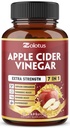 Zolotus 7 en 1 Cápsulas de vinagre de manzana, 3 meses de suministro con canela de Ceylán, raíz de jengibre, Turmérica, Elderberry para soportes Digestión, Immune, 90 cápsulas