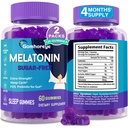 Melatonin Gummies 30mg para Adultos - Máxima Fuerza Melatonina Gummies para Relajación & Soothing, Exógeno Melatonina Suplemento con FOS para Immune, Gut Health y pH Balance, Sugar Gratis -120 Condes