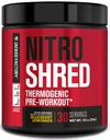 Fábrica de Jacked NITROSURGE Shred Pre Workout Suplemento - Energy Booster, Instant Strength Gains, Sharp Focus, Powerful Pumps - Nitric Oxide Booster &amp; PreWorkout Powder - 30Sv, Blueberry Lemonade
