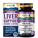 Liver Cleanse Detox " Repair – 28-in-1 Liver Support - Milk Thistle Dandelion NAC Alpha Lipoic Acid Artichoke " Reishi Chaga Turquía Tail Mushroom – Active Liver Health Supplement, 1540mg (60 Capsules)