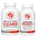 Silver Fern Gut Rehab Kit - 30 Day Supply - Cleanse Daily (1 Botella = 120 cápsulas) & Ultimate Probiotic (1 Botella = 60 cápsulas) - Inmunoglobulinas " Spore Forming Probiotics