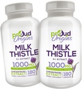 1000mg Milk Thistle ayuda a mantener la función saludable del hígado, optimizar la salud, liberación rápida, Gluten suplementos gratis - 6-Month Supply (2 Pack)