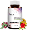 Dainova D Mannose 1350mg con Cranberry I D-Mannose Capsules for UTI Prevention, Urinary Tract Support, Urinary Tract Health for Women, &amp; Cleanse. W/Hibiscus " Dandelion, 120 Veggie Capsules