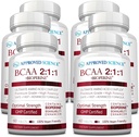 Ciencia Aprobada Suplemento BCAA - 360 Tabletas - 2400mg - Aumento del rendimiento y mejora del desarrollo muscular - L-Leucine, L-Isoleucine, L-Valine - Hecho en EE.UU., No GMO