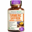 Suplementos Saffron – 89mg Saffron Extract y 1000mg Tumeric Blend – Suplemento Turmérico con Ceylán Canela y Cardamomo para Mood, Memoria y Salud Ocular – Suplementos Conjuntos para Mujeres y Hombres – 60 Cuenta