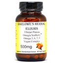 Barlowe's Herbal Elixirs Omegia SeaberryTM ← Sea Buckthorn  Complete Omega 3, 6, 7, 9 Fatty Acids ← 500mg Per Capsule ← 60 Veggie Capsules ← Glass Bottle ← Stearate Free