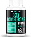 1200MG Beta Ecdysterone Suplemento, 98% Maximum Purity Ecdysterone Suplementos para Lean Muscle Mass, Athletic Performance & Strength, 60 cápsulas