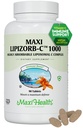 Maxi Health Liposomal Vitamina C 1000mg Tablets with Digestive Blend, Highly Absorbable High Dose VitaminC, Non GMO Kosher Vegetarian Doctor-Formulated Immune Support Supplement (90 Count)