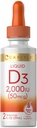 Carlyle Líquida Vitamina D3 Silencioso 2000 UI Silencio 2 oz Silencio Vegetariano, No GMO, y Fórmula Libre Gluten Silencio 50mcg ANTE Vitamina D Líquidas para Adultos