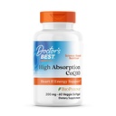 La mejor absorción alta del médico CoQ10 200 mg con suplemento BioPerine - Coenzyme Q10 Softgels para la salud del corazón y soporte antioxidante, CoQ10 200 mg para hombres de mujeres, no GMO - 60 Veg Softgels