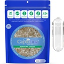 Capsulina Tamaño 1 - Cápsulas Veganas vacías - 5000 Conde - Cápsulas Veggie Vacío - DIY Cápsula de Vegetal - Cápsulas vacías - Certificado de Kosher y Halal - Certificado no GMO