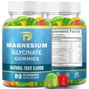 (2 Packs) Magnesium Glycinate Gummies for Adults &amp; Kids, Magnesium Malate chewable 400mg,