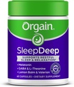 Orgain SleepDeep, Melatonin Sleep Aid Support Suplemento con Magnesium, GABA, L-Theanine, L-Tryptophan, Chamomile, Lemon Balm & Valerian Root, Gluten Free, Doctor Formulado - 60 Conde, 30 Day Supply