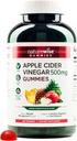 NatureWise Apple Cider Vinegar Gummies - 1000mg ACV por 2 + Vitamin B12 - Pectin Based Vegan, Gluten-Free, Non-GMO - 180 Conde[90-Day Supply for 1000mg or 6-Month Supply for 500mg]