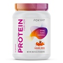FoxyFit Protein for Her, Caramel Mocha Whey Protein Powder con CLA y Biotina para un flujo saludable (1,85 lbs)
