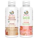 MaryRuth Organics Cordyceps Liposomal (Maple Spice) & CoQ10 (Citrus Peach) ← Clean Label Project Verified® ← Vitaminas para la Inmunidad, Salud del Corazón, " Wellness general ← Vegan, Non-GMO, Gluten-Free