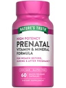 La verdad de la naturaleza Vitaminas prenatales con ácido fólico 60 cápsulas ← No GMO &amp; Gluten Suplemento gratuito