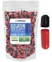 XPRS Nutra Size 2 Empty Capsules - 1000 Count Empty Gelatin Capsules - Pills DIY Capsule Filling - Pure Bovine Pill Gel Caps for Do-It-youself Supplements (Black/Red)