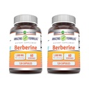 Amazing Fórmulas Berberine 1000mg Por Serving Capsules Suplemento Silencio No GMO Silencio Gluten Libre Silencio Made in USA (120 Silencio 2 Pack)