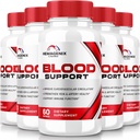 (5 Pack) Hemagenix Capsules, Hemagenix Advanced Blood Support Formula, All Natural Supplement to Maintain Healthy Levels, Extra Strength Pills for General Wellness, Official Reviews (300 Capsules)