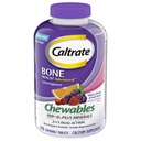 Caltrato Chewables 600 +D3 Plus Minerales Calcio y Vitamina D, Libre de Azúcar, Cereza, Naranja y Fruta Punch, 155 cuentan