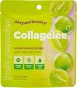 Collagelee Collagen Gummies - Marine Collagen Candy with Vitamin C, Hyaluronic Acid, " Biotin for Moisturized, Youthful, Plump Skin - Korean Collagen Snacks (Shine Muscat Grape)