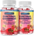 2 Packs Cortisol Suplementos para la Armonía Hormona, 17-en-1 Cortisol Gummies for Women &amp; Men Cortisol Reductor con Ashwagandha, Rhodiola Rosea, Holy Basil, Valerian for Stress Relief & Cortisol Balance