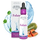 Caídas de folato del tesoro enterrado - Metiltetrahidrofolato B-9 (Calcium L-5), Apoyo a la producción de energía, la salud cardíaca y el embarazo, 5-MTHF Suplemento Vegan Safe, 120 Servimientos