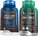 Herbtonics Apple Cider Vinegar Capsules Plus Keto BHB ← Fat Burner &amp; Weight Loss Suplemento para Hombres - Prostate Support Suplemento para la Salud de los Hombres ← con Saw Palmetto Beta Sitosterol