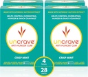 UnCrave Gum - Infundido con un extracto de Saffron 100% puro – Control Cravings - Mejorar el Mood - Vision Health – Crisp Mint (56 piezas)