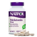 Natrol Melatonina 3 mg, Suplemento dietético para el descanso, suplementos de sueño para adultos, 60 tabletas de melatonina, 60 días de suministro