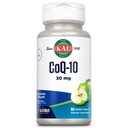 KAL CoQ10 30mg, Fórmula Antioxidante, CoEnzyme Q10 Suplemento para la salud del corazón y la energía celular, Activ de resolución rápidaMelts, Vegetariano, Natural Green Apple Flavor, 90 Serv, 90 Micro Tablets