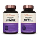 Live Conscious KSM-66 Ashwagandha Suplemento w/L Theanine & AlphaWave - ZenWell Todos los días Stress Relief, Cognitive, Brain Health - Ashwagandha for Men &amp; Women - 60 cápsulas (2-Pack)