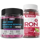 Gummies de hierro con suplemento de zinc y magnesio